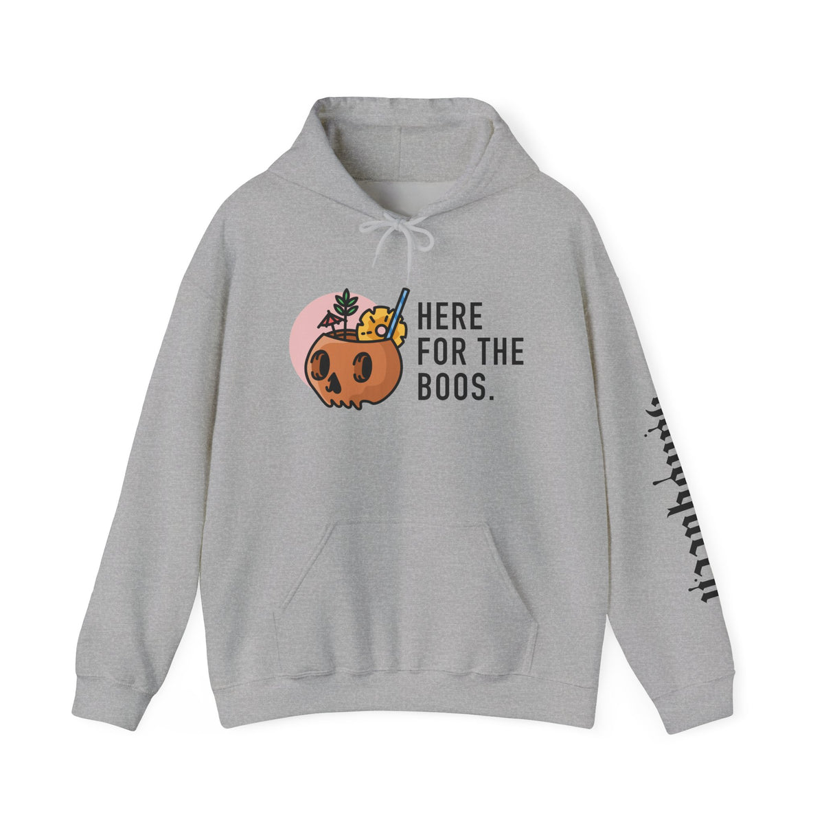 Halloween Hoodie — “Here for the Boos”