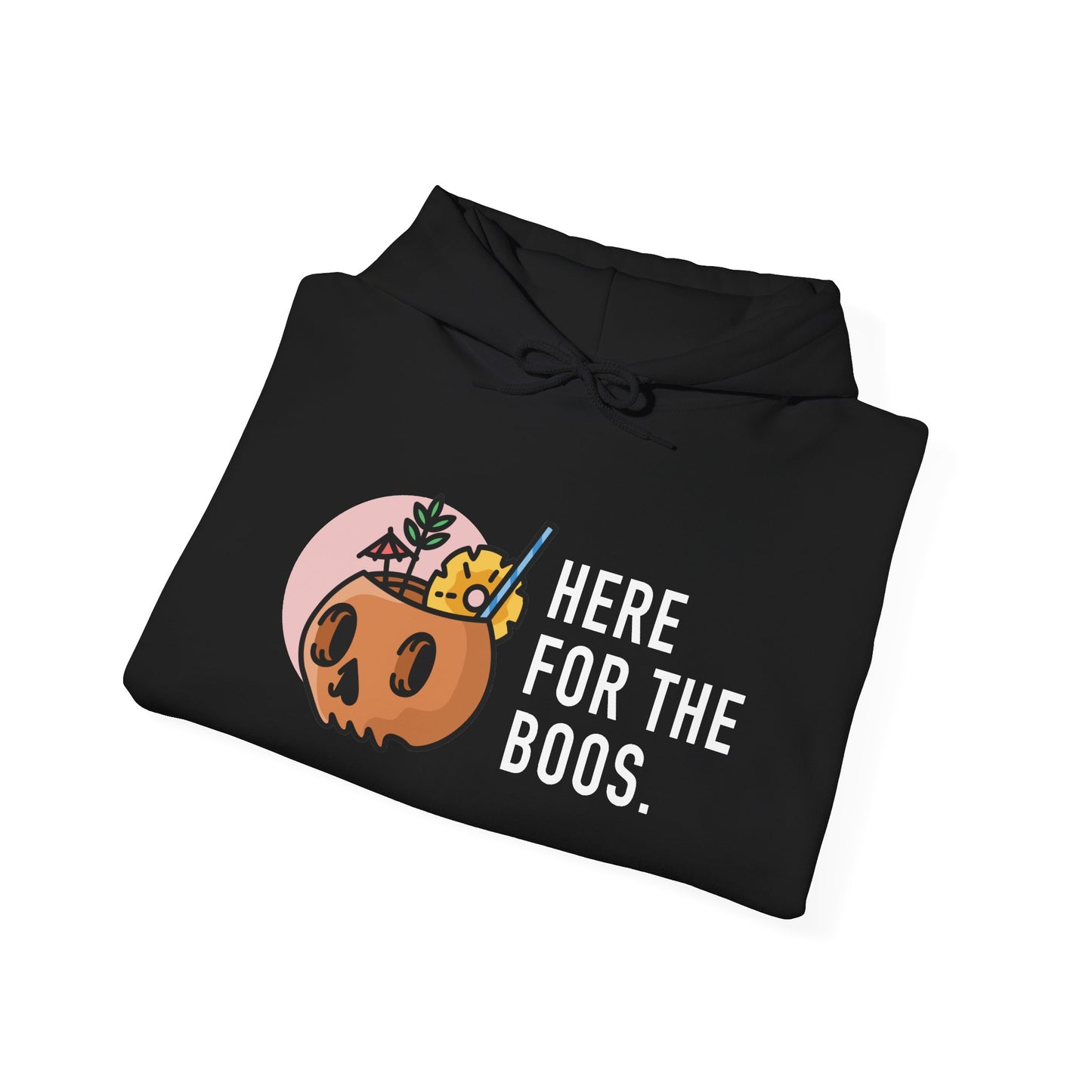 Halloween Hoodie — “Here for the Boos”