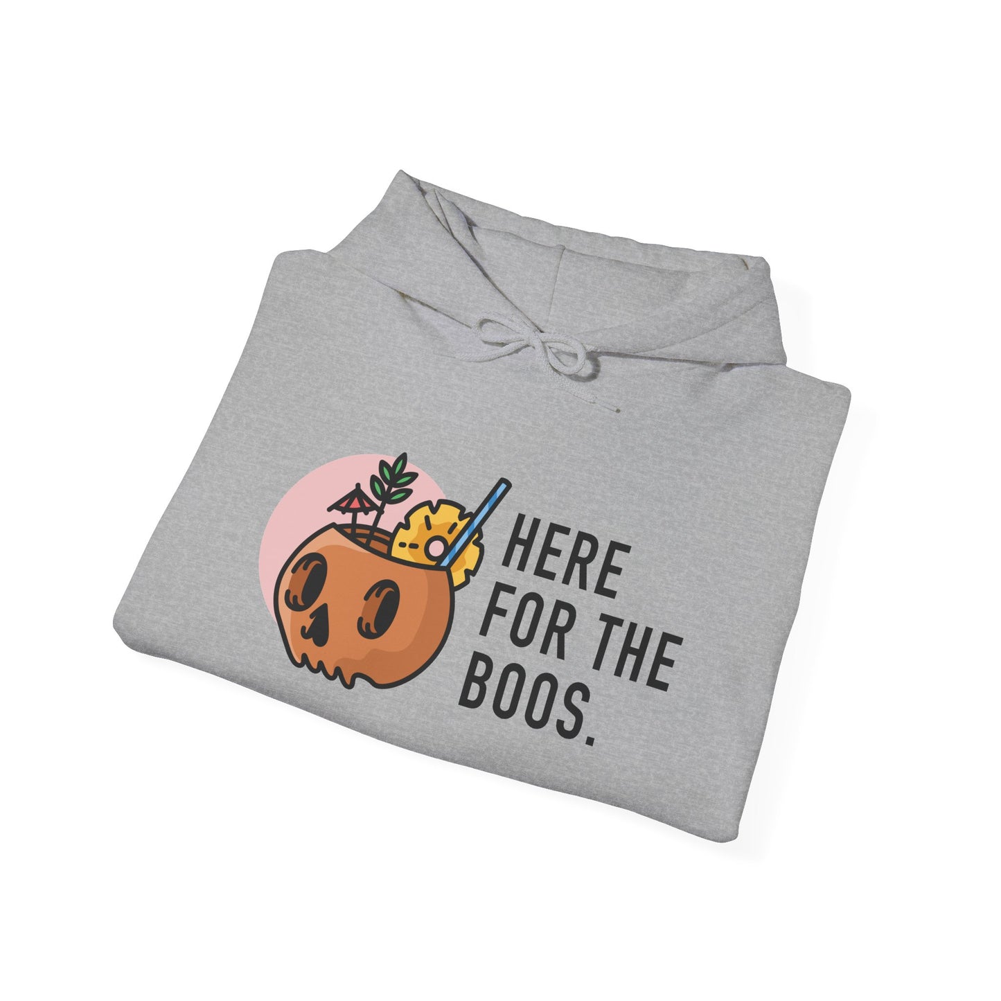 Halloween Hoodie — “Here for the Boos”