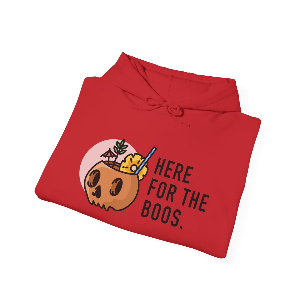 Halloween Hoodie — “Here for the Boos”