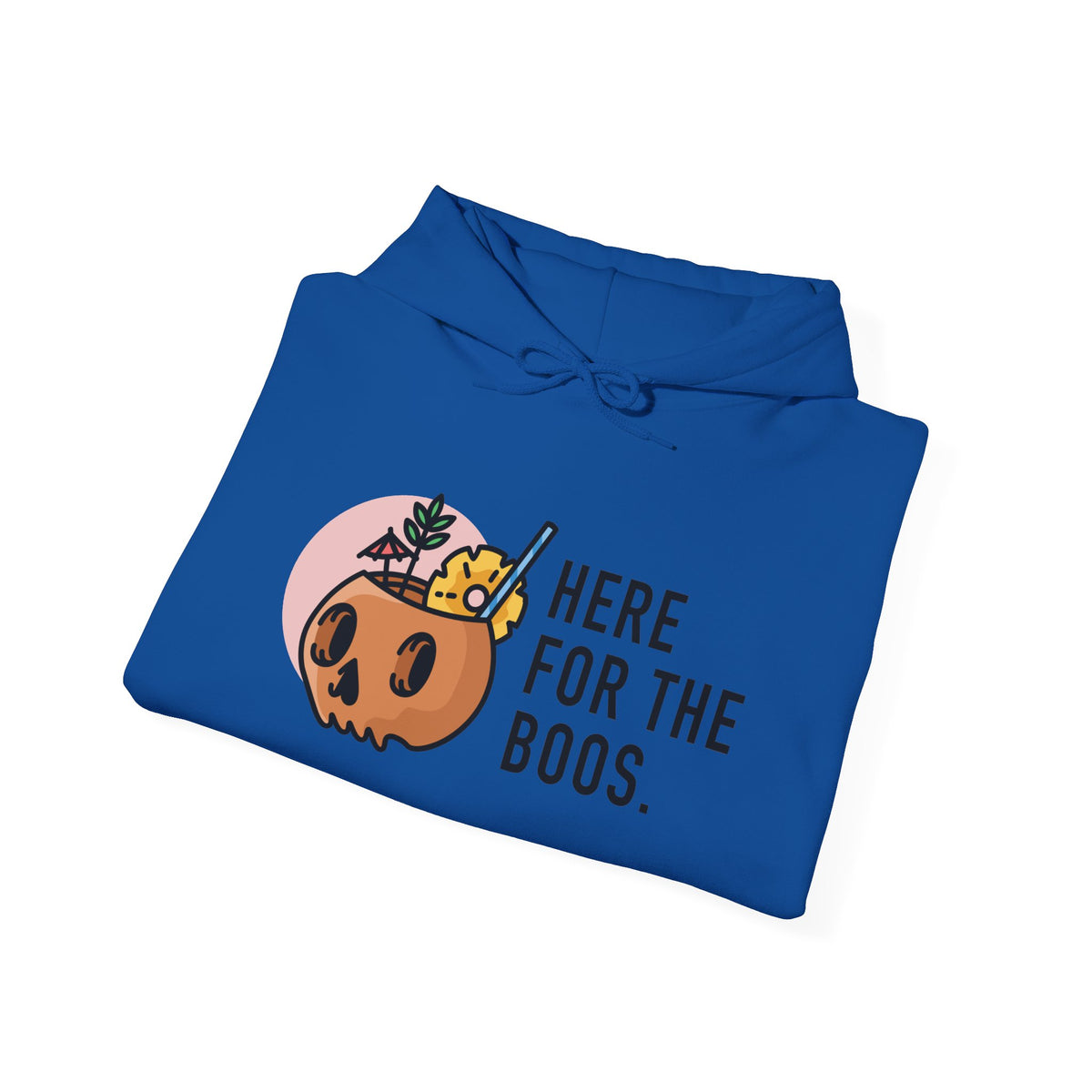 Halloween Hoodie — “Here for the Boos”