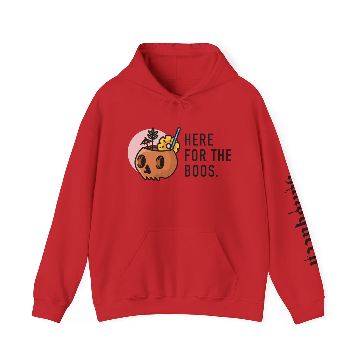 Halloween Hoodie — “Here for the Boos”