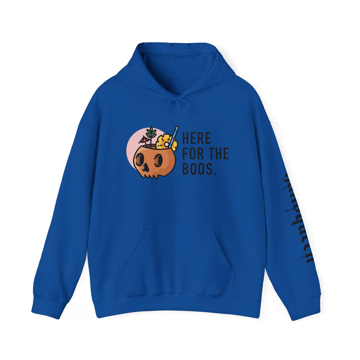 Halloween Hoodie — “Here for the Boos”