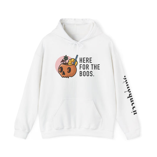 Halloween Hoodie — “Here for the Boos”
